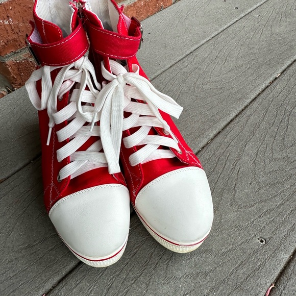 EUC Yufu Star canvas wedges - Picture 6 of 8